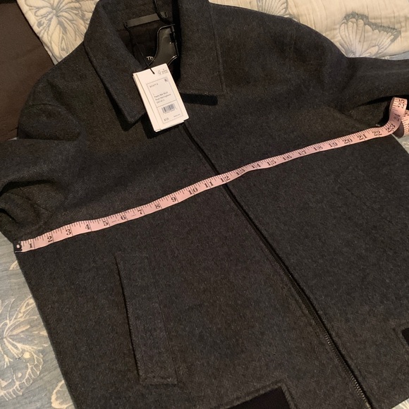 THEORY WYATT RUSH HERRINGBONE WOOL -BLEND JACKET size large brand new - Picture 11 of 14